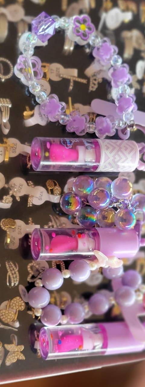 Lip gloss with a charm