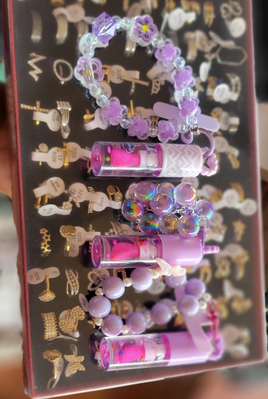 Lip gloss with a charm
