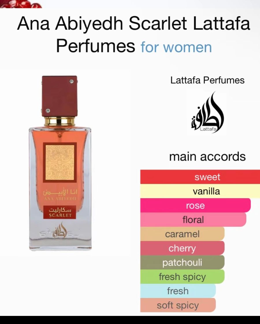 Ana Abiyedh Scarlet Lattafa
